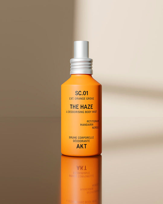AKT Body Mist offers a lighter, more relaxed way to wear the brand's signature fragrances. The ultra-fine spray can be used generously over the body for an instant burst of freshness and long-lasting scent.
