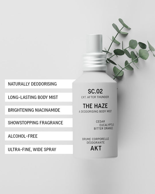 AKT Body Mist offers a lighter, more relaxed way to wear the brand's signature fragrances. The ultra-fine spray can be used generously over the body for an instant burst of freshness and long-lasting scent.