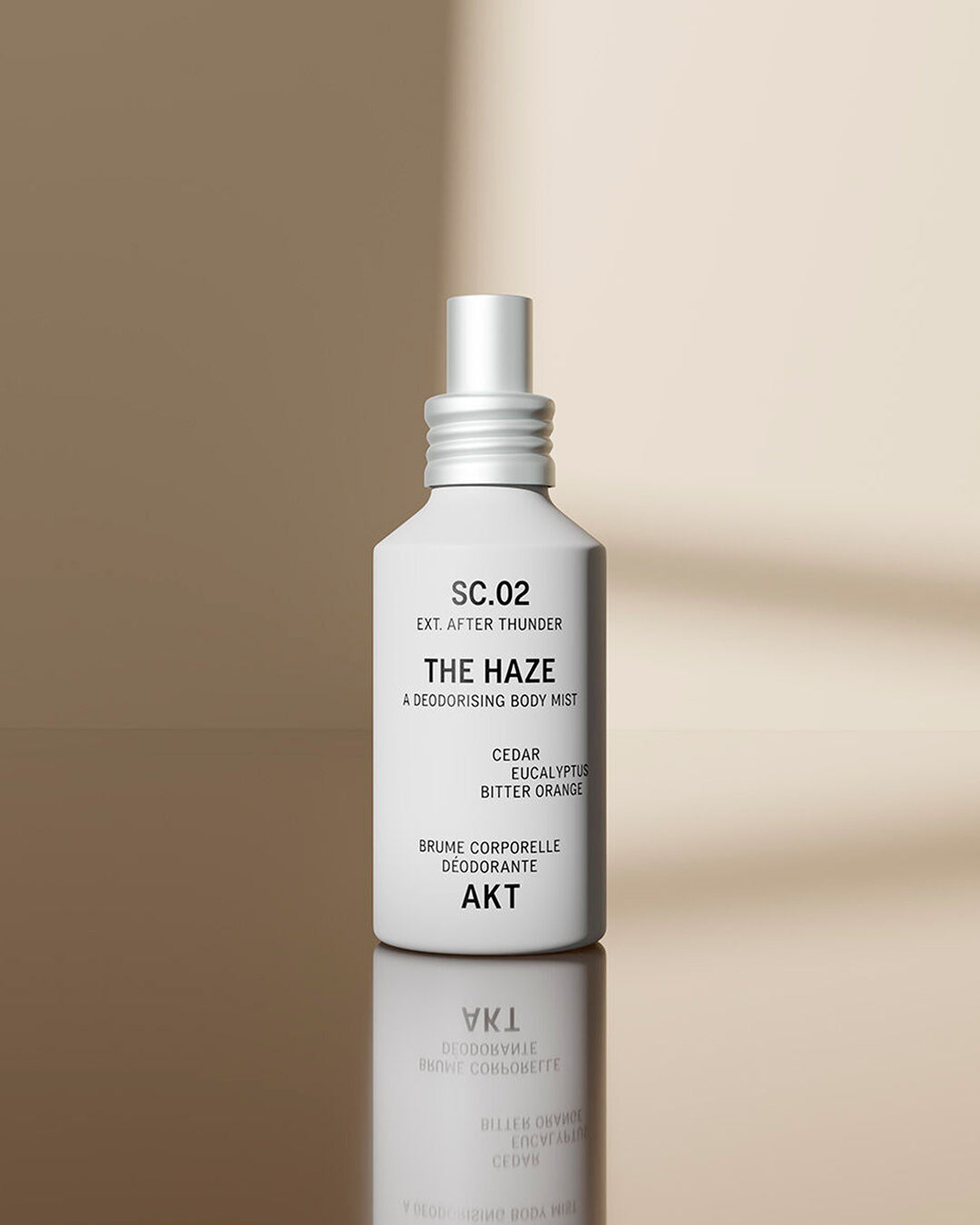 AKT Body Mist offers a lighter, more relaxed way to wear the brand's signature fragrances. The ultra-fine spray can be used generously over the body for an instant burst of freshness and long-lasting scent.