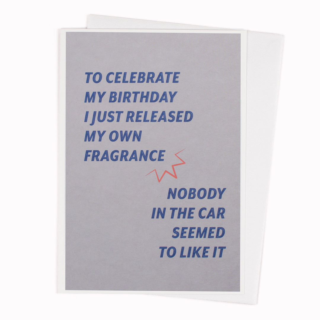 Fragrance - This card features a typographic statement - from Scrawl for USTUDIO DESIGN