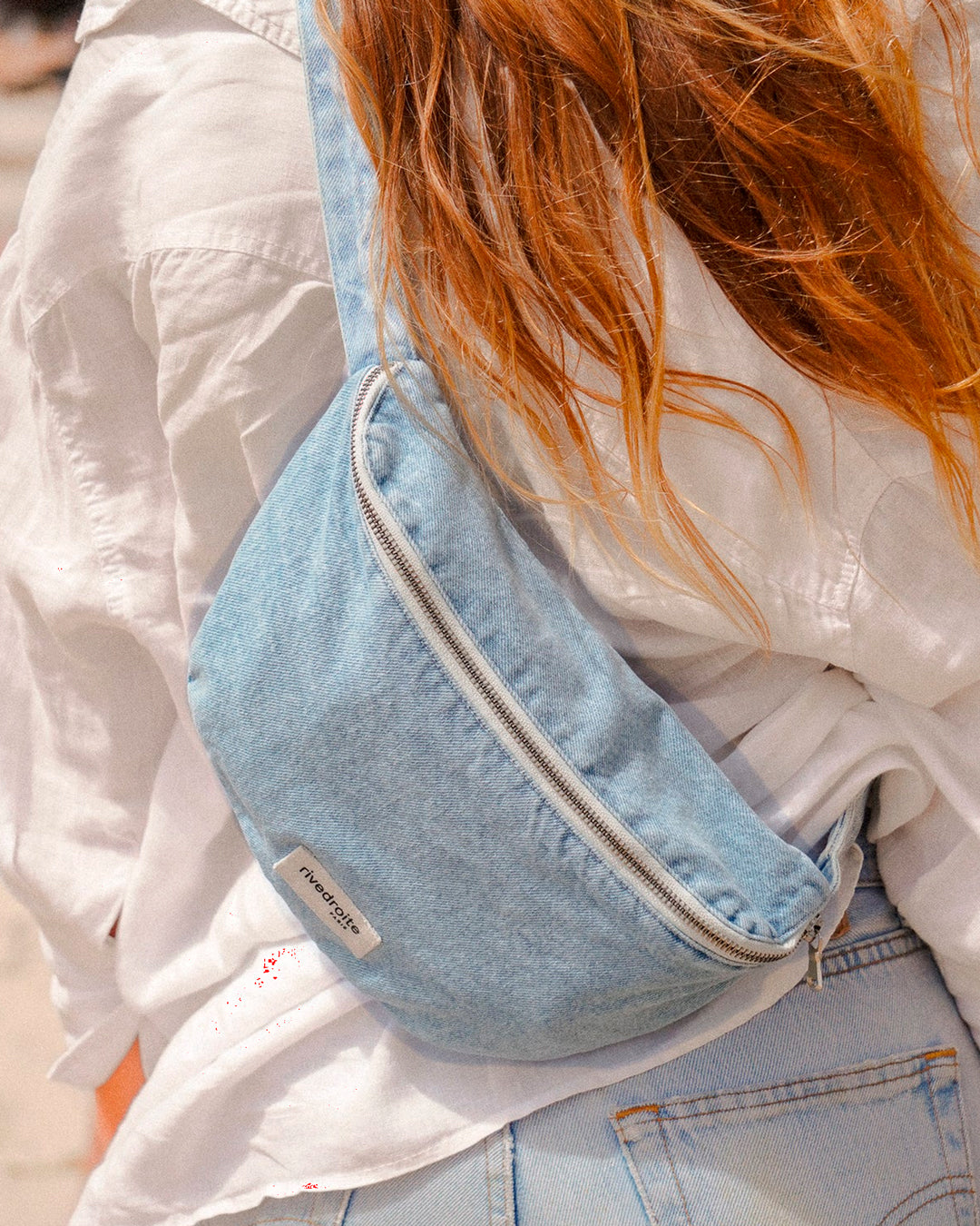 Custine Belt Bag | Salted Washed Denim