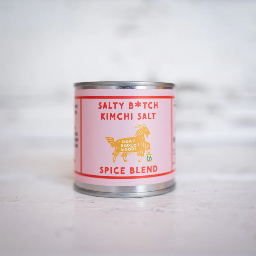 Salty B*tch Kimchi Salt by Goat Rodeo Goods—a bold and flavourful seasoning blend that brings a punch of umami to your dishes.