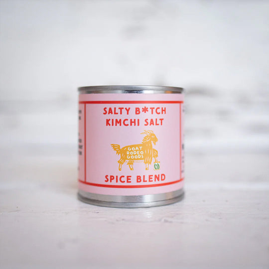 Salty B*tch Kimchi Salt by Goat Rodeo Goods—a bold and flavourful seasoning blend that brings a punch of umami to your dishes.