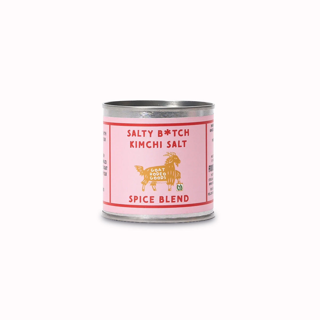 Salty B*tch Kimchi Salt by Goat Rodeo Goods—a bold and flavourful seasoning blend that brings a punch of umami to your dishes.
