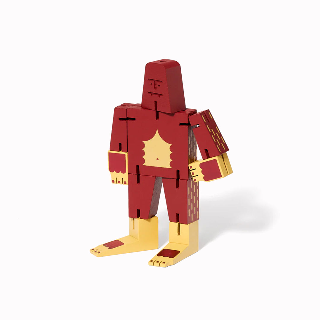 The Cubebot Cryptoids Sasquatch is a wooden puzzle toy designed by David Weeks. This collectible item is constructed from durable beechwood and elastic