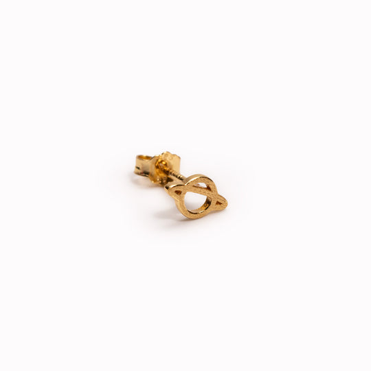 Saturn | Single Stud Earring | Gold Plated