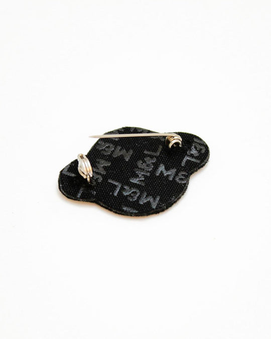 Make a statement with this beautiful Saturn hand embroidered decorative lapel pin by Paris based Macon et Lesquoy - personalise your favourite garments to define your individual style.