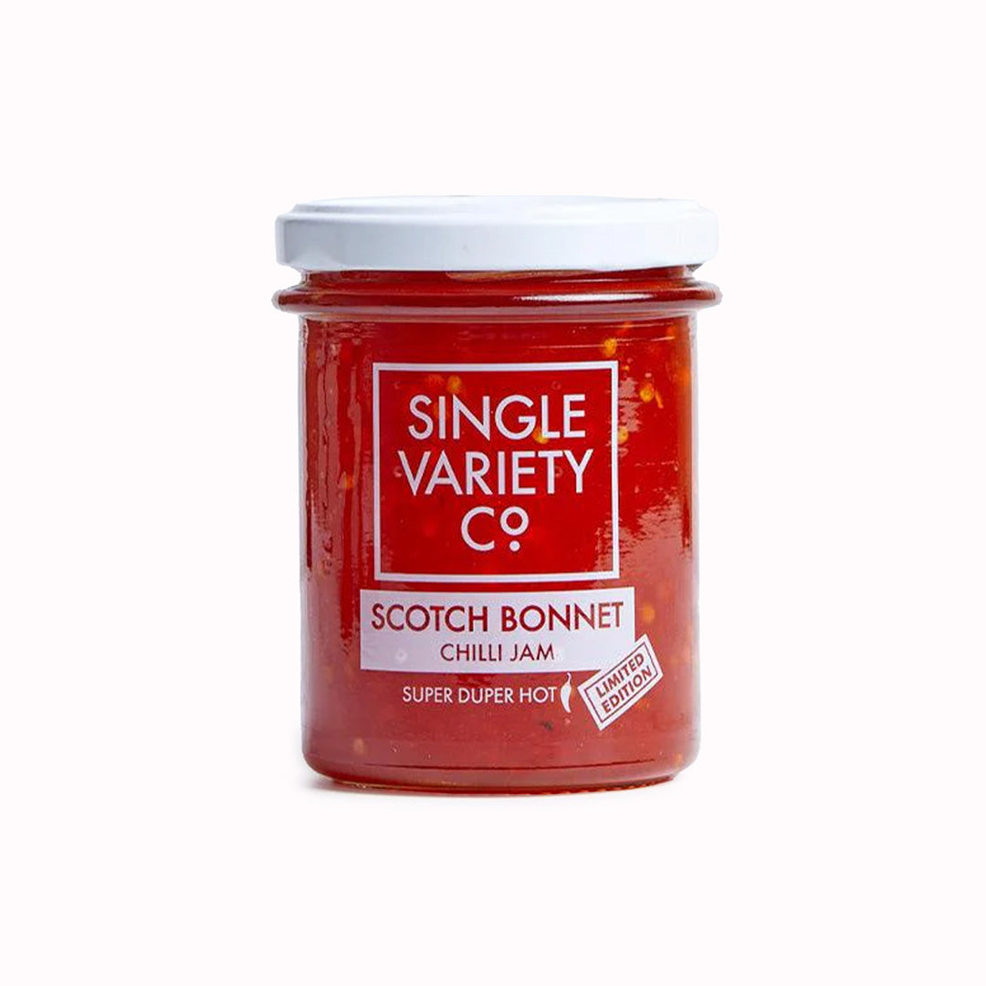  This fiery preserve is crafted from the finest Scotch Bonnet chillies, delivering a perfect balance of heat and sweetness. 