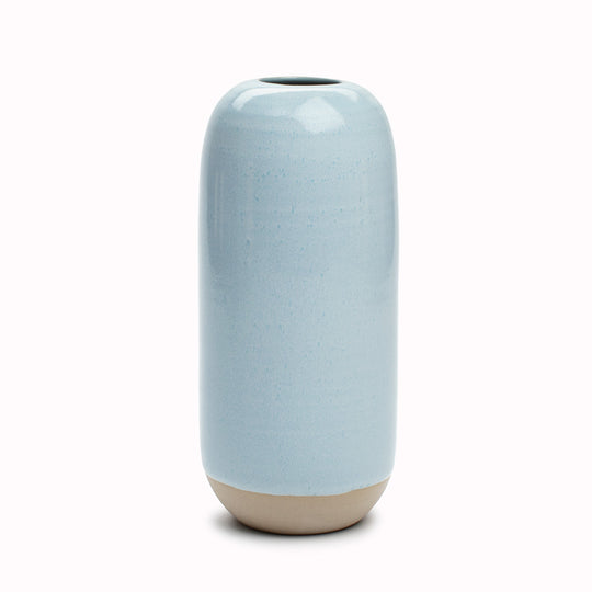 The pale blue hued Sea Angel design is hand-thrown in watertight stoneware.