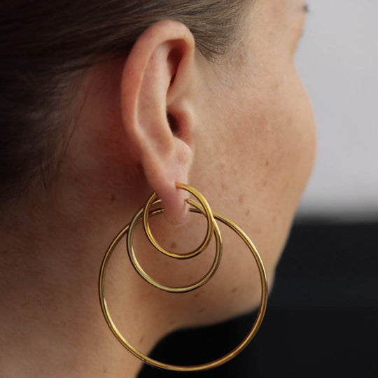 Senorita 25 | Hoop Earrings | Silver or Gold Plated