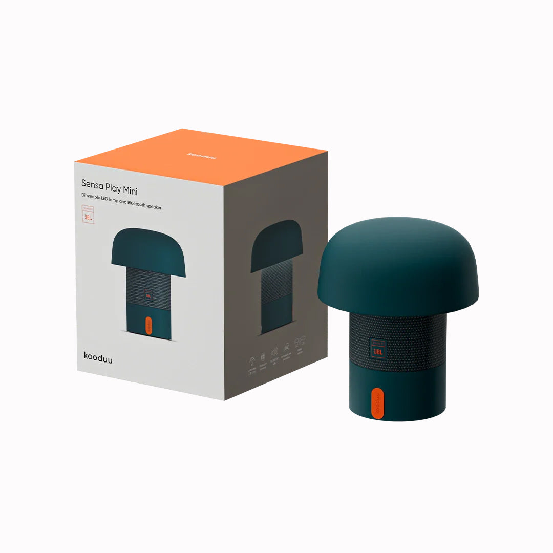 Sensa PLAY Mini | Portable Table Lamp + Bluetooth Speaker | Aquamarine
