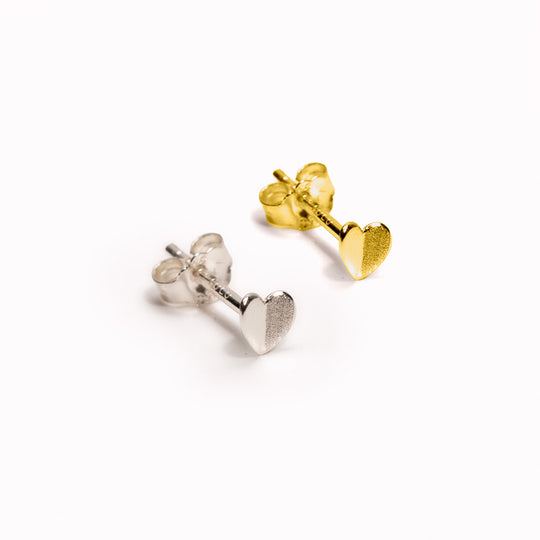 Heart Wings | Single Stud Earring | Sterling Silver or Gold