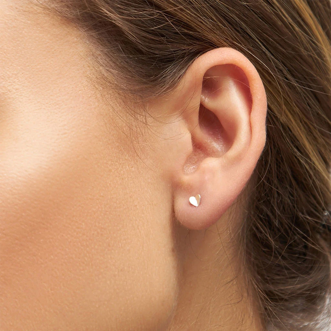 Heart Wings | Single Stud Earring | Sterling Silver or Gold