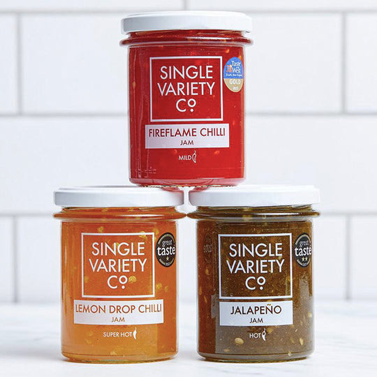 This award-winning jam combines the heat of British jalapeños with the tang of cider vinegar, striking a balance between spicy and sweet.