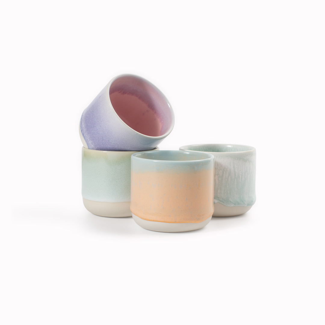 Sip Cup | Ceramic Drip Glazed Mug | Pastel Shades