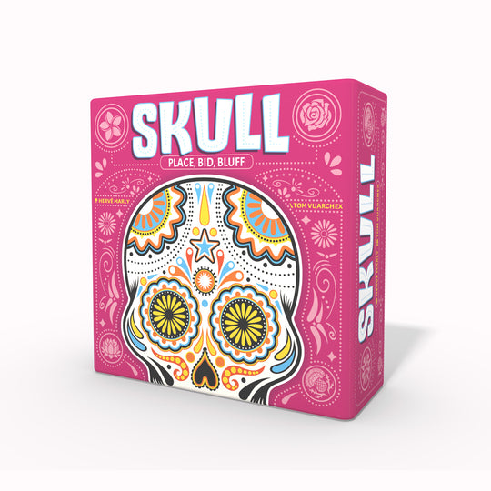 Skull is a 'poker-esque' bluffing card game where you have to guess the number of cards you can reveal without revealing a skull.