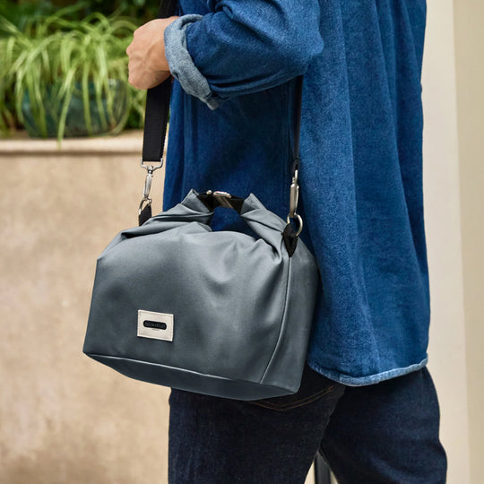 The Black+Blum Large Insulated Lunch Bag is designed for people who bring proper food with them, not just snacks