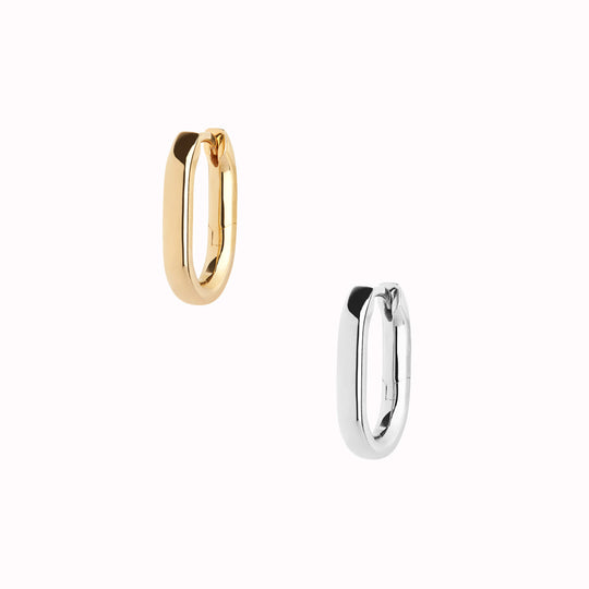 Slick | Single Huggie Earring | Silver or Gold Plated