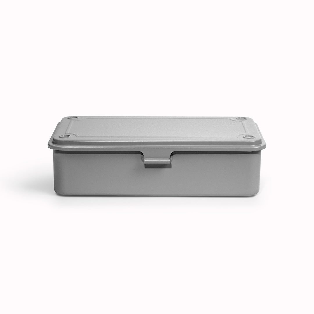 The T-190 toolbox by&nbsp;Toyo Steel&nbsp;is a Japanese storage classic. Pressed from a single steel plate and completely seamless, it is a robust, incredibly sturdy yet lightweight and stackable tool box with a clean aesthetic.