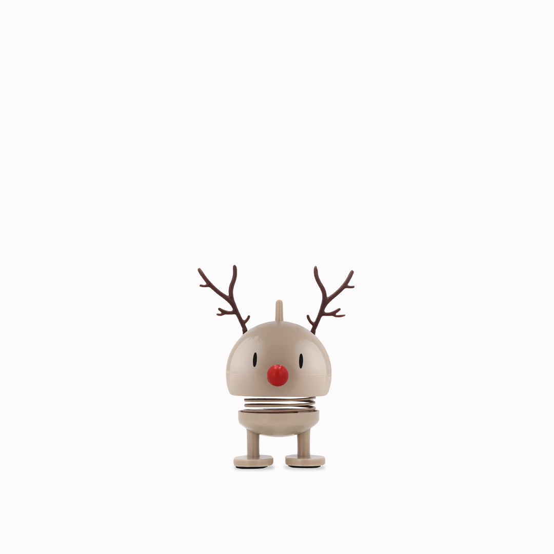 The classic Hoptimist Bumble gets a festive update with reindeer antlers and a warm Latte finish.