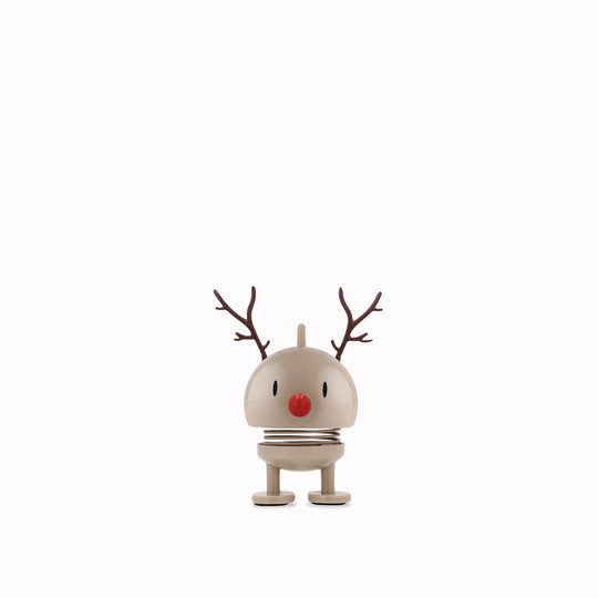 The classic Hoptimist Bumble gets a festive update with reindeer antlers and a warm Latte finish.