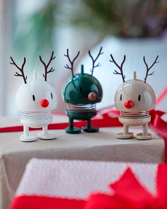 The classic Hoptimist Bumble gets a festive update with reindeer antlers and a warm Latte finish.