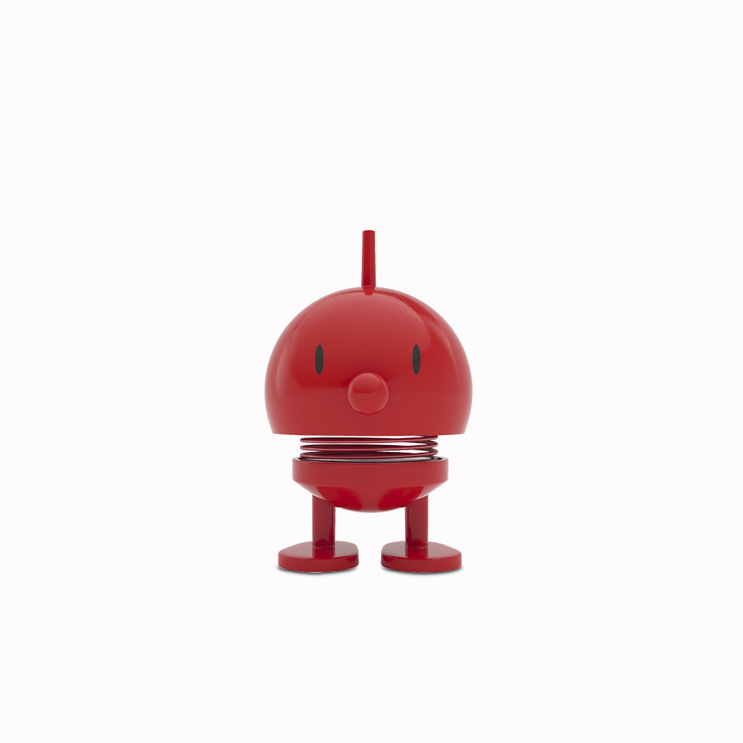 Springy and cheerful! Bumble by Hoptomist is the classic 1960's home decor, happy ornamental figurine in a colourful red finish. 
