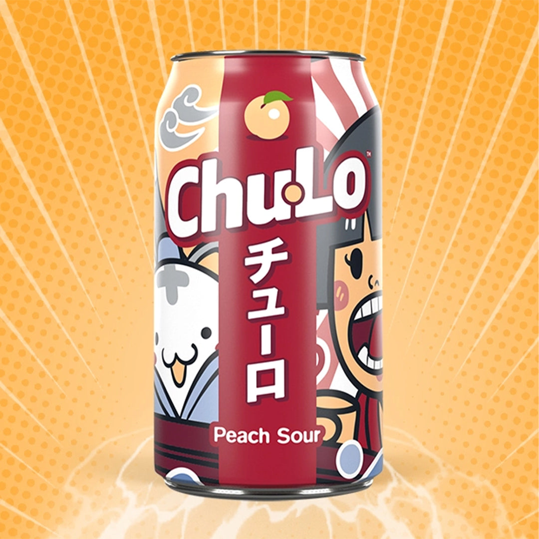 Peach Sour | Sherbet Fizzy Soda | 330ml
