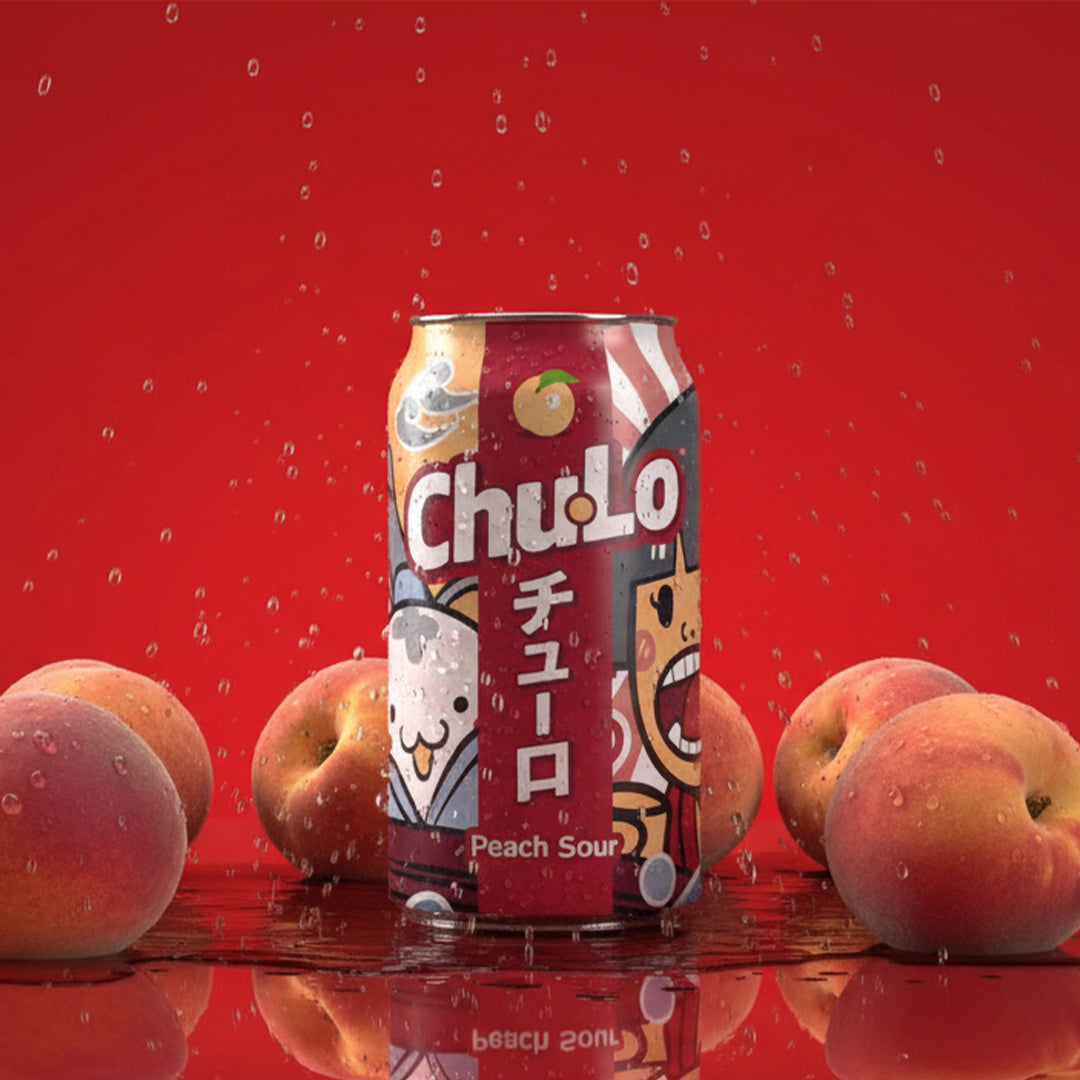 Peach Sour | Sherbet Fizzy Soda | 330ml