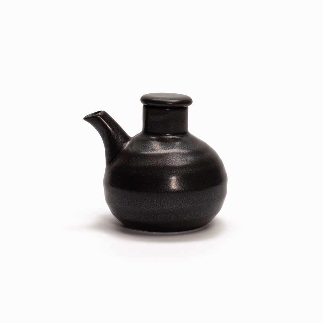 Black Ceramic Sauce Pourer from Made in Japan.