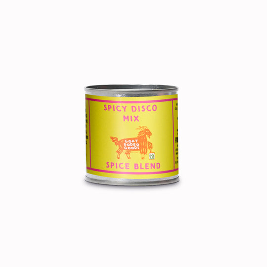 Introducing Spicy Disco Mix by Goat Rodeo Goods—a vibrant and zesty spice blend designed to elevate your culinary creations.
