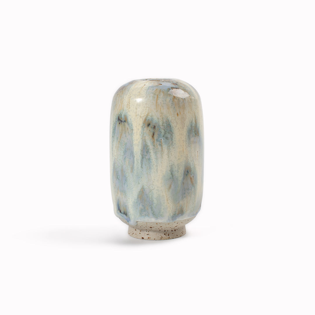 Yuki Mini Hand-thrown Stoneware Vase | Light Neutral Shades