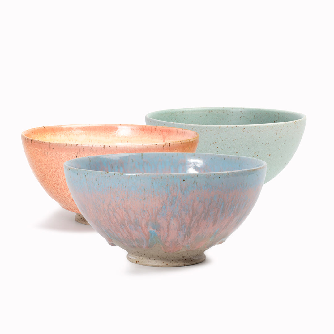 Spring Bowl | Speckled Stoneware Bowl | Pastel Shades