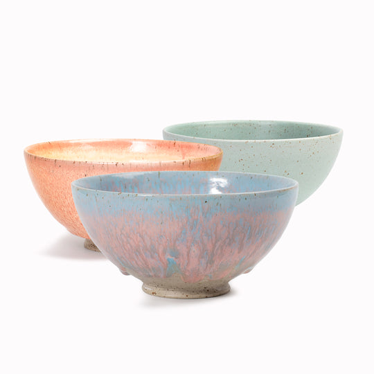 Spring Bowl | Speckled Stoneware Bowl | Pastel Shades