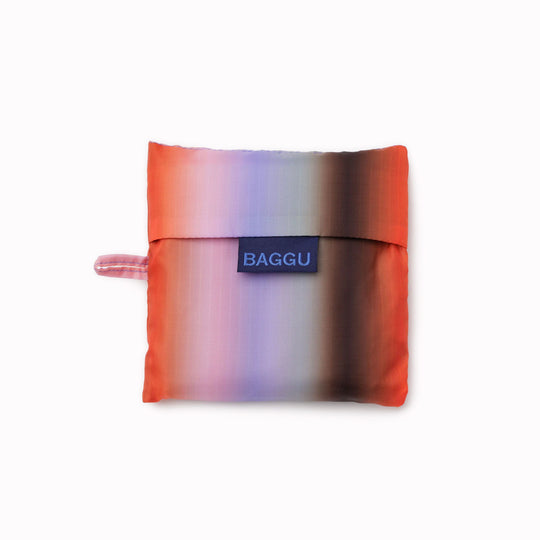 Standard Baggu Shopper | Gradient Stripe Poppy & Lilac