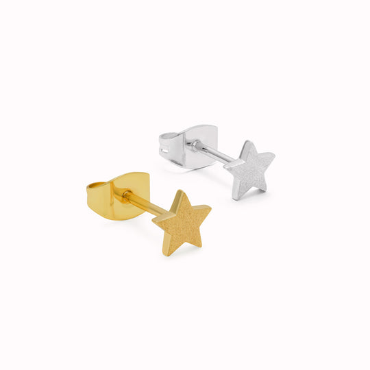 Star | Single Stud Earring | 18ct Gold Plate or Sterling Silver