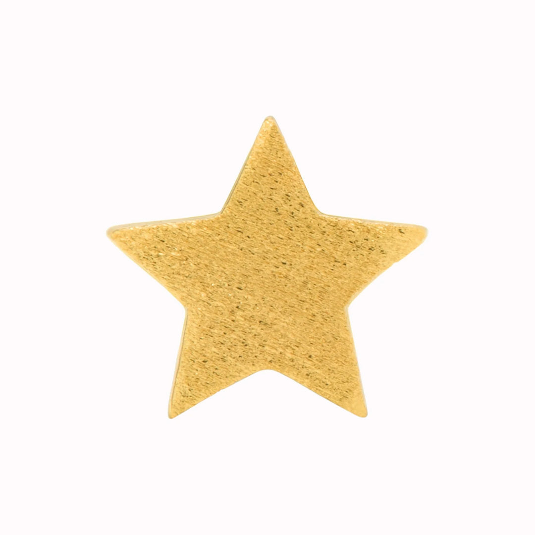 Star | Single Stud Earring | 18ct Gold Plate or Sterling Silver