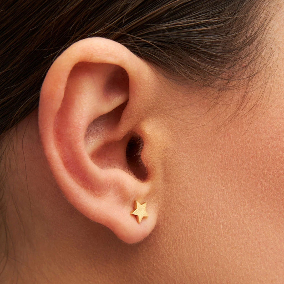 Star | Single Stud Earring | 18ct Gold Plate or Sterling Silver