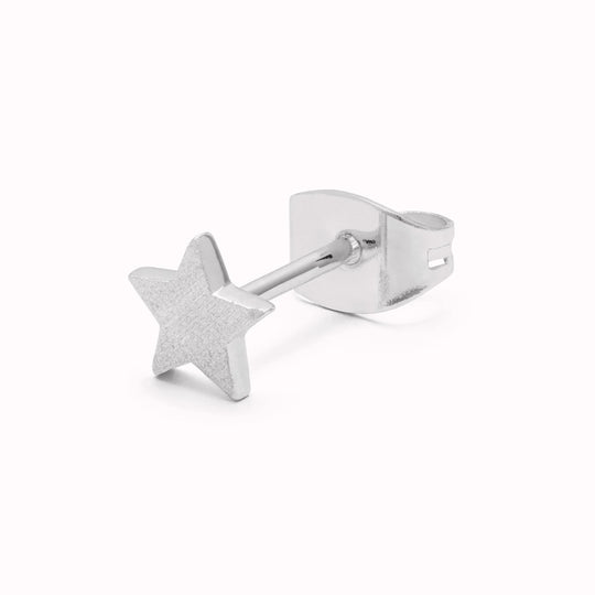 Star | Single Stud Earring | 18ct Gold Plate or Sterling Silver