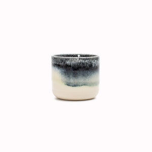 The Stargazer - Danish/Japanese mix up with this thick glazed, hand made ceramic small beaker from Studio Arhoj's Tokyo Series. Can be used as a drinking vessel for espresso or a morning juice or as a small succulent planter (or simply beautifully ornamental.)