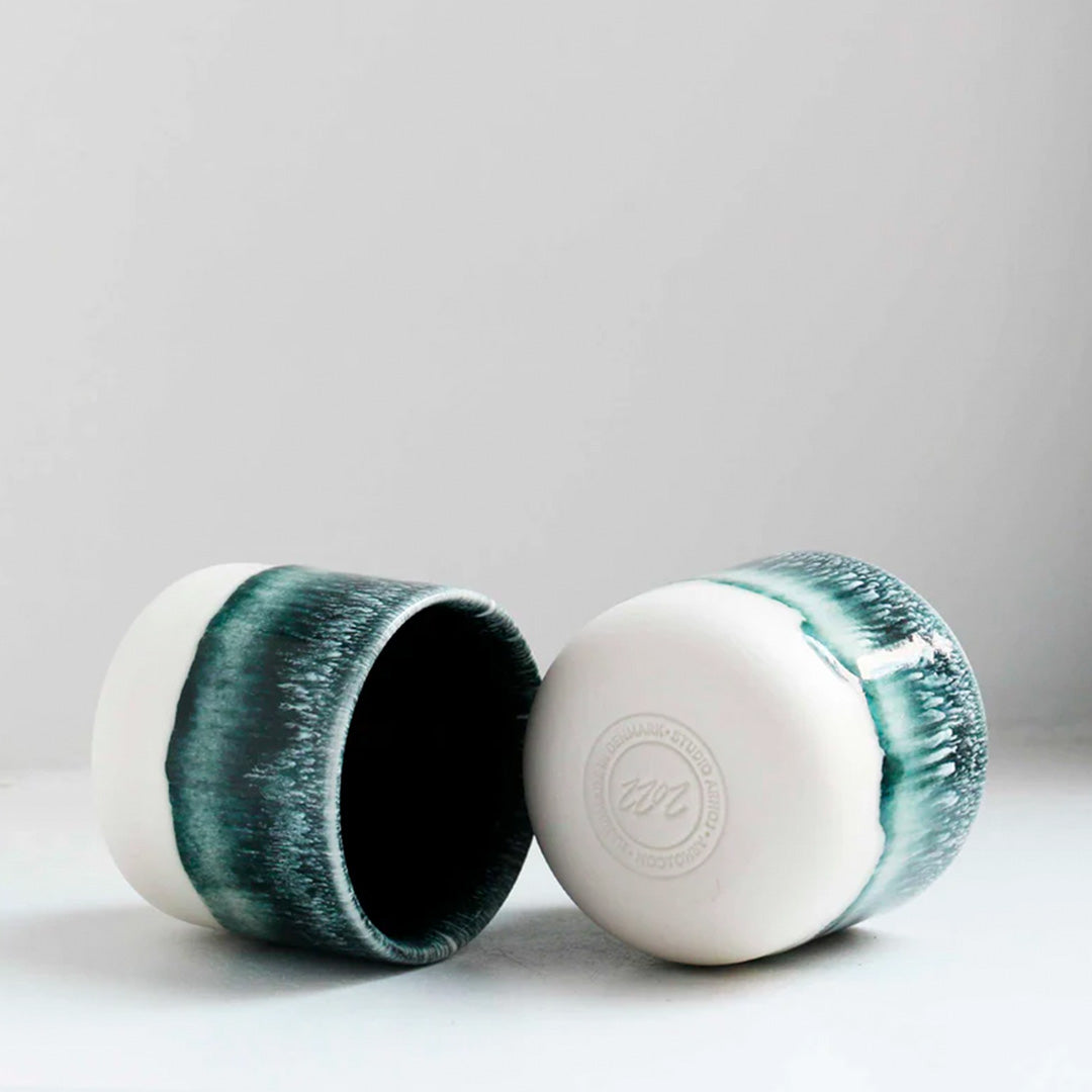 The Stargazer - Danish/Japanese mix up with this thick glazed, hand made ceramic small beaker from Studio Arhoj's Tokyo Series. Can be used as a drinking vessel for espresso or a morning juice or as a small succulent planter (or simply beautifully ornamental.)
