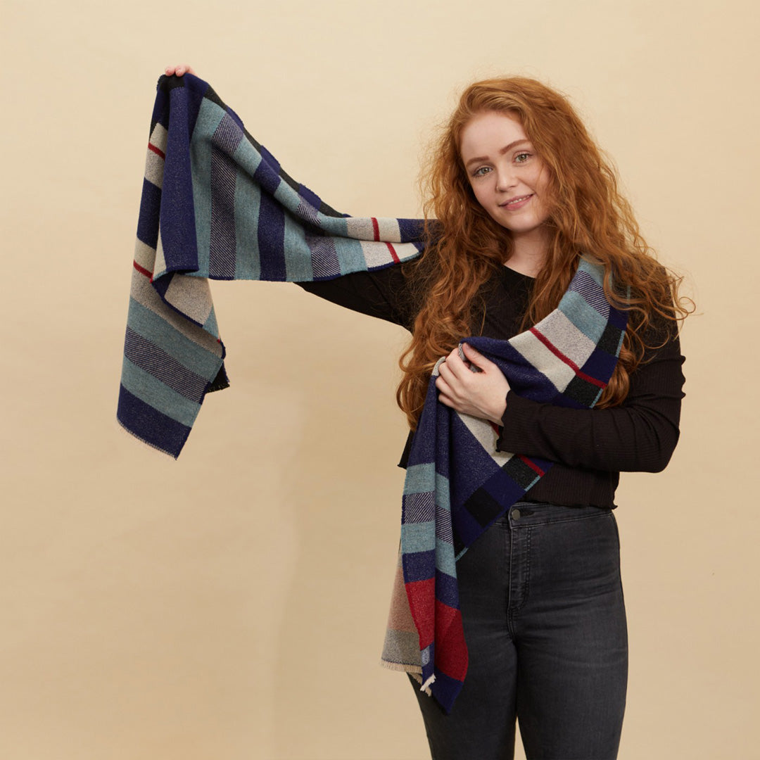 Stölzl Lambswool Scarf | Indigo