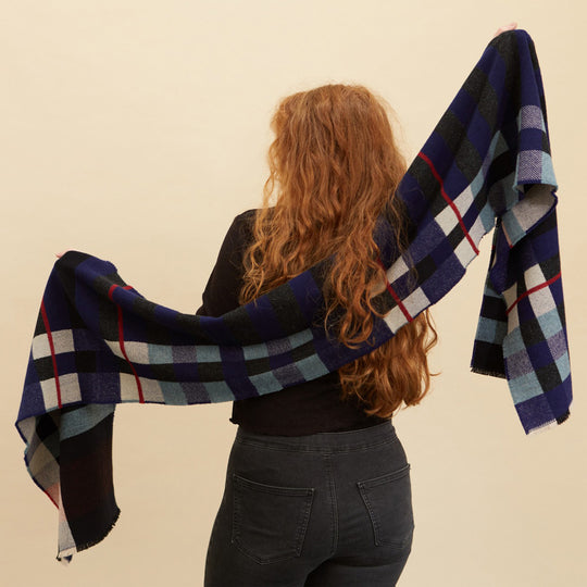 Stölzl Lambswool Scarf | Indigo