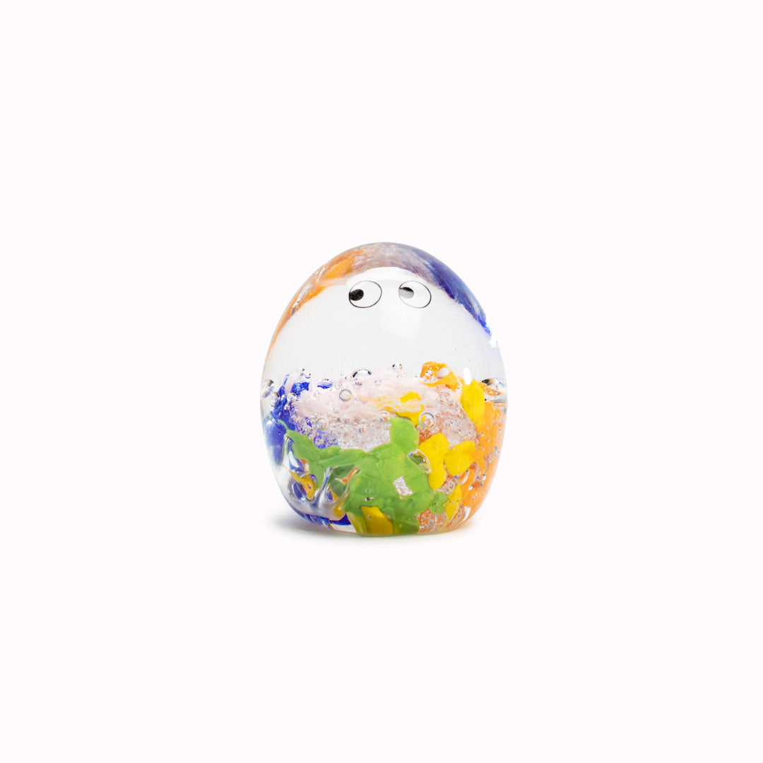 Meet the newest additions to the Studio Arhoj family of colourful characters - a personality laden decorative glass 'Crystal Blob' figurine! Think of these as cousins to Anders Arhoj's ceramic creations. Inspired by Japanese ceramics but with a Scandinavian twist.