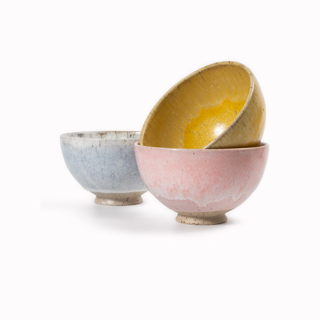 Sun Bowl | Speckled Stoneware Bowl | Pastel Shades