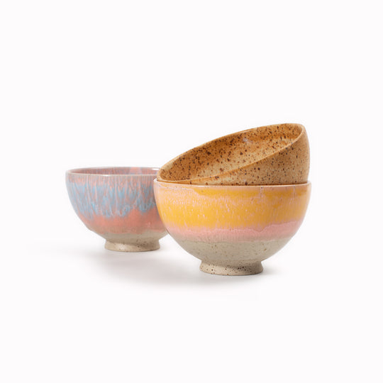 Sun Bowl | Speckled Stoneware Bowl | Warm Shades