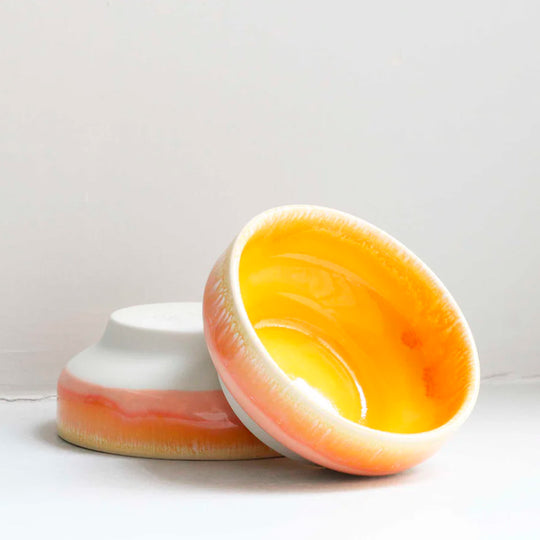 Studio Arhoj's Sunset Dip Dish is a beautifully handcrafted piece of porcelain and is part of the Tokyo tableware series.