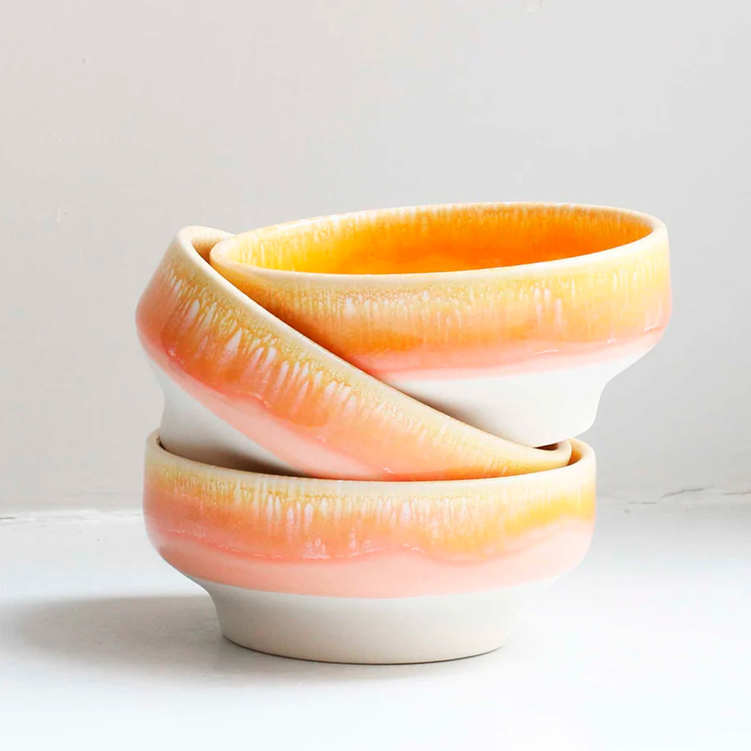 Studio Arhoj's Sunset Dip Dish is a beautifully handcrafted piece of porcelain and is part of the Tokyo tableware series.