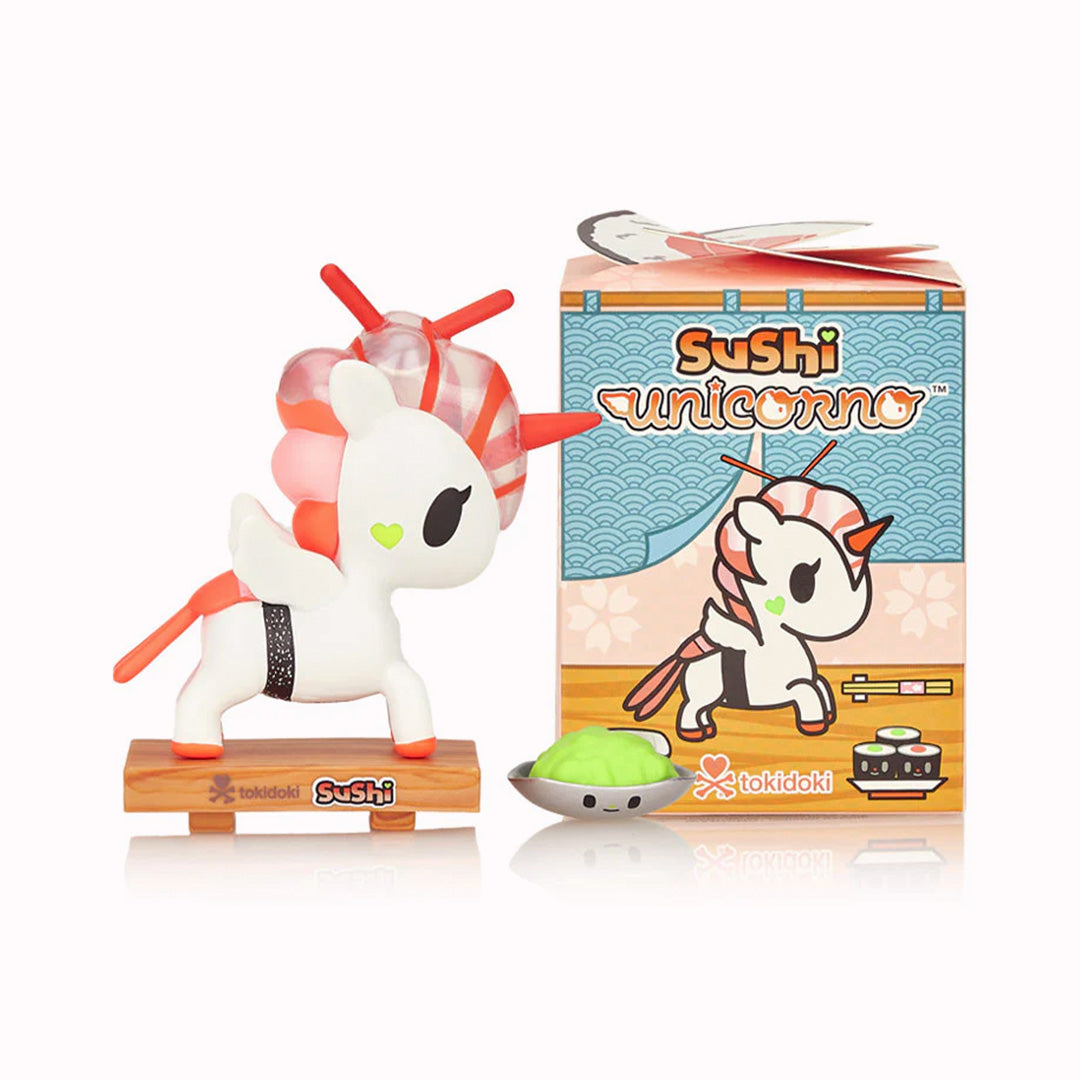 The Sushi Unicorno series by Tokidoki is a delightful blend of the traditional Japanese delicacy and the whimsical world of Unicornos.