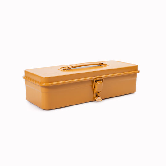 The T-320 toolbox in mustard yellow by Toyo Steel is a popular choice for those seeking a durable and functional storage solution.